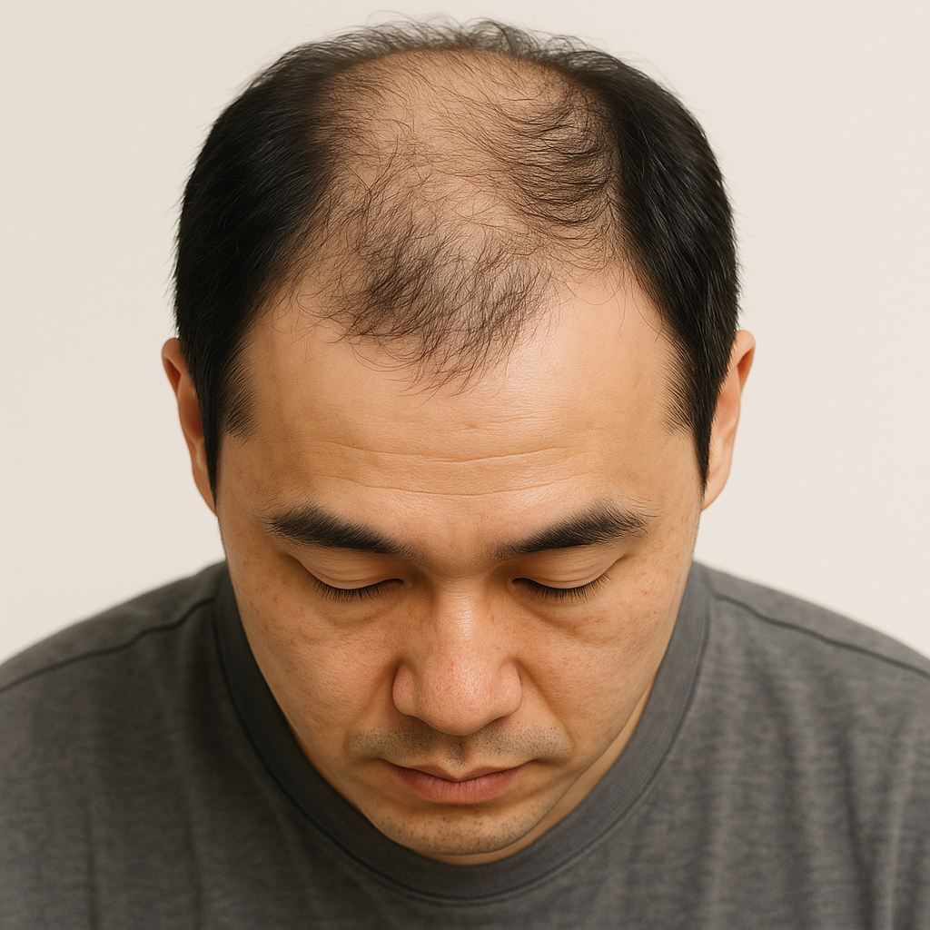 모발이식 시술 전 사진 이미지